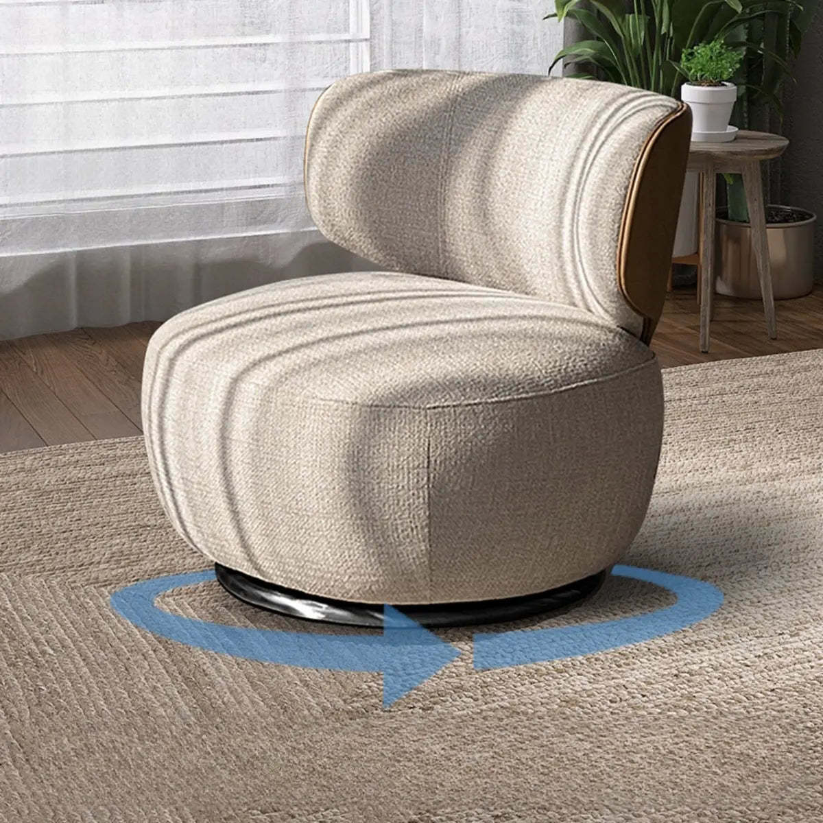 Modern fixed back accent chairs in metal — White