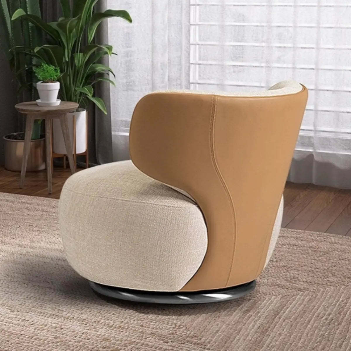 Swivel Fixed Back Textured Side Chair