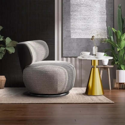 Swivel Fixed Back Textured Side Chair