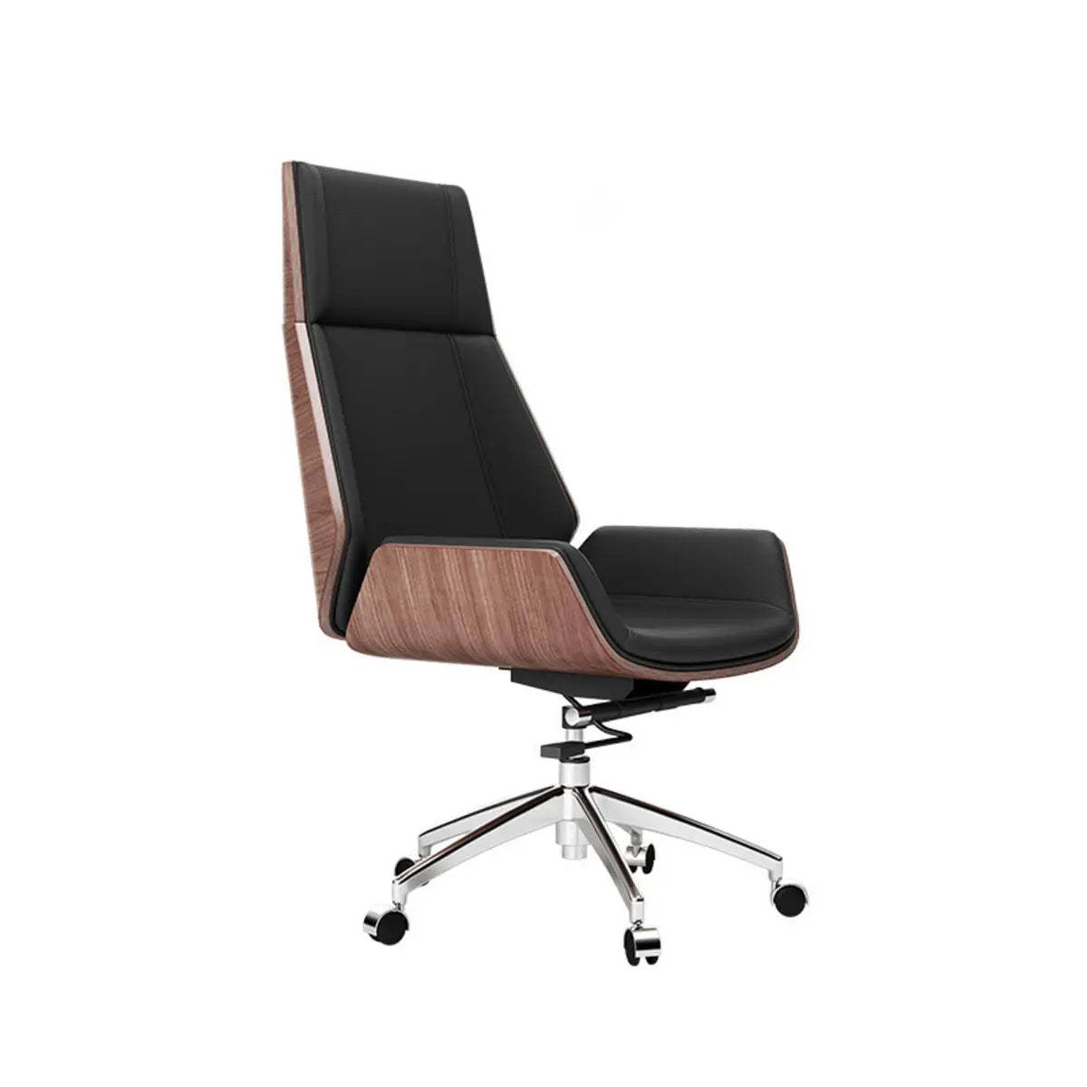 Swivel Faux Leather Adjustable Back Office Chair