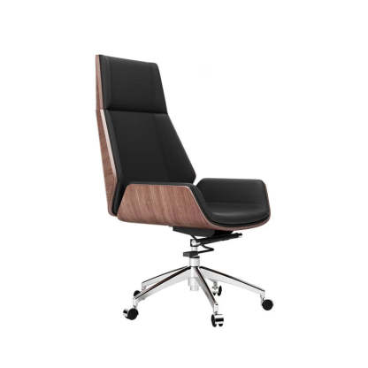 Swivel Faux Leather Adjustable Back Office Chair