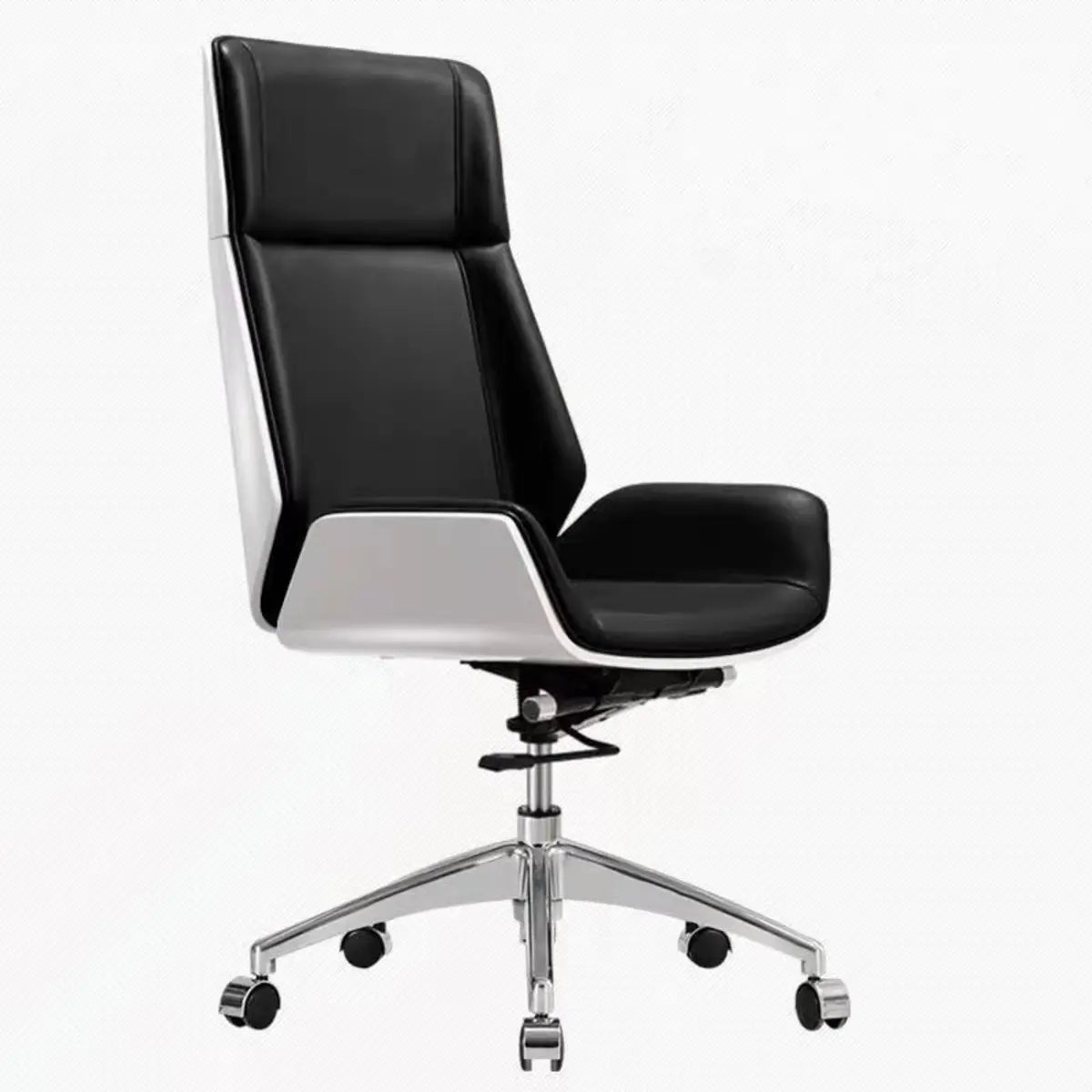 Swivel Faux Leather Adjustable Back Office Chair