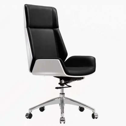 Swivel Faux Leather Adjustable Back Office Chair