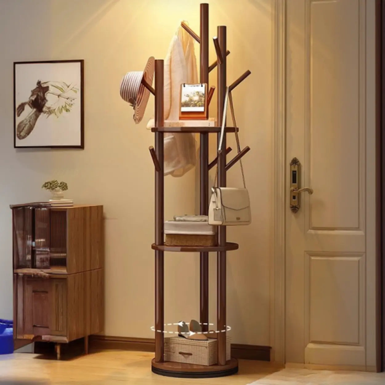 Swivel Tree-Shape Coat Rack
