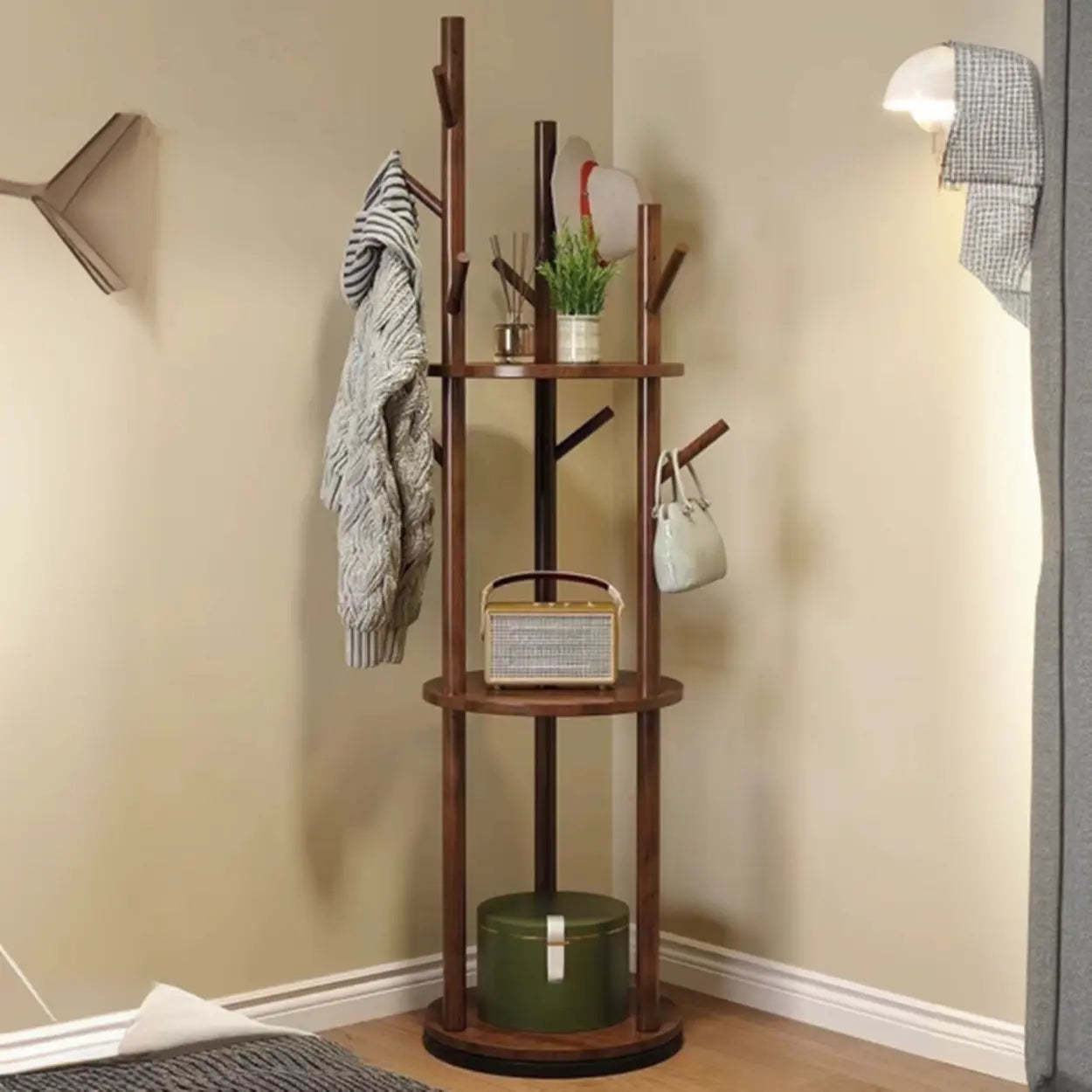 Swivel Tree-Shape Coat Rack