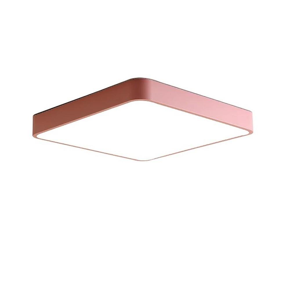 Square Modern Style Design Flush Mount Lighting Metal PVC Acrylic LED Bedroom Ceiling Lights-Lighom