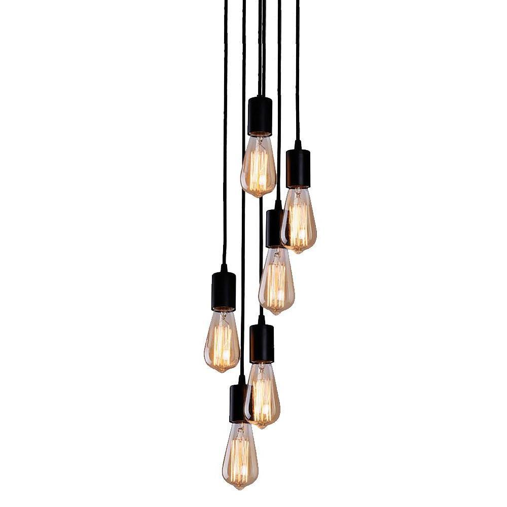 Cluster Teardrop Pendant Light Braided Island Industrial Pendant Lighting-Lighom