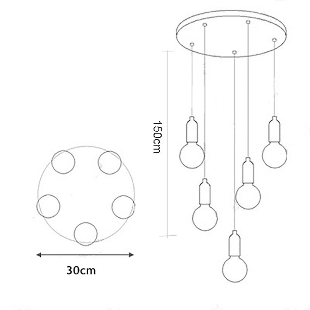 Acrylic Bubble Globe LED Modern Island Pendant Light — White / 3-Light