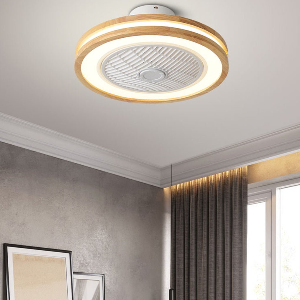 Lighom bladeless three-level synthetic ceiling fans for bedroom or dining room — Style B