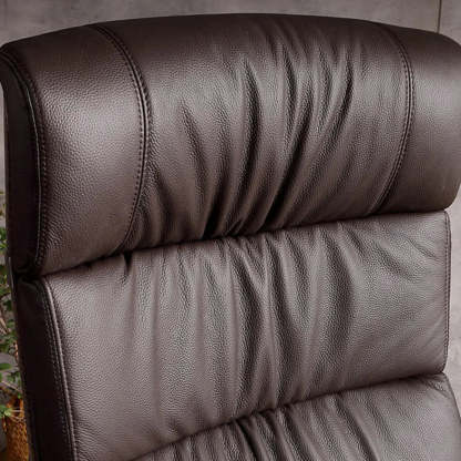 Tilt Swivel Leather Office Chair with Headrest