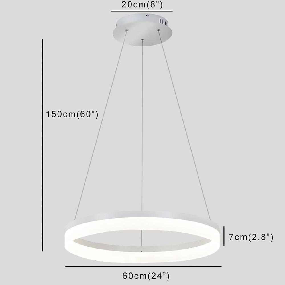 Flat Circular Island Kitchen Pendant Lighting Contemporary Pendant Light-Lighom