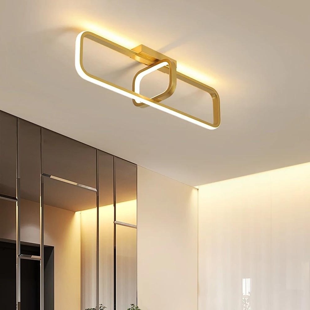 Rectangles Dimmable LED Modern Flush Mounted Lighting Ceiling Lights-Lighom