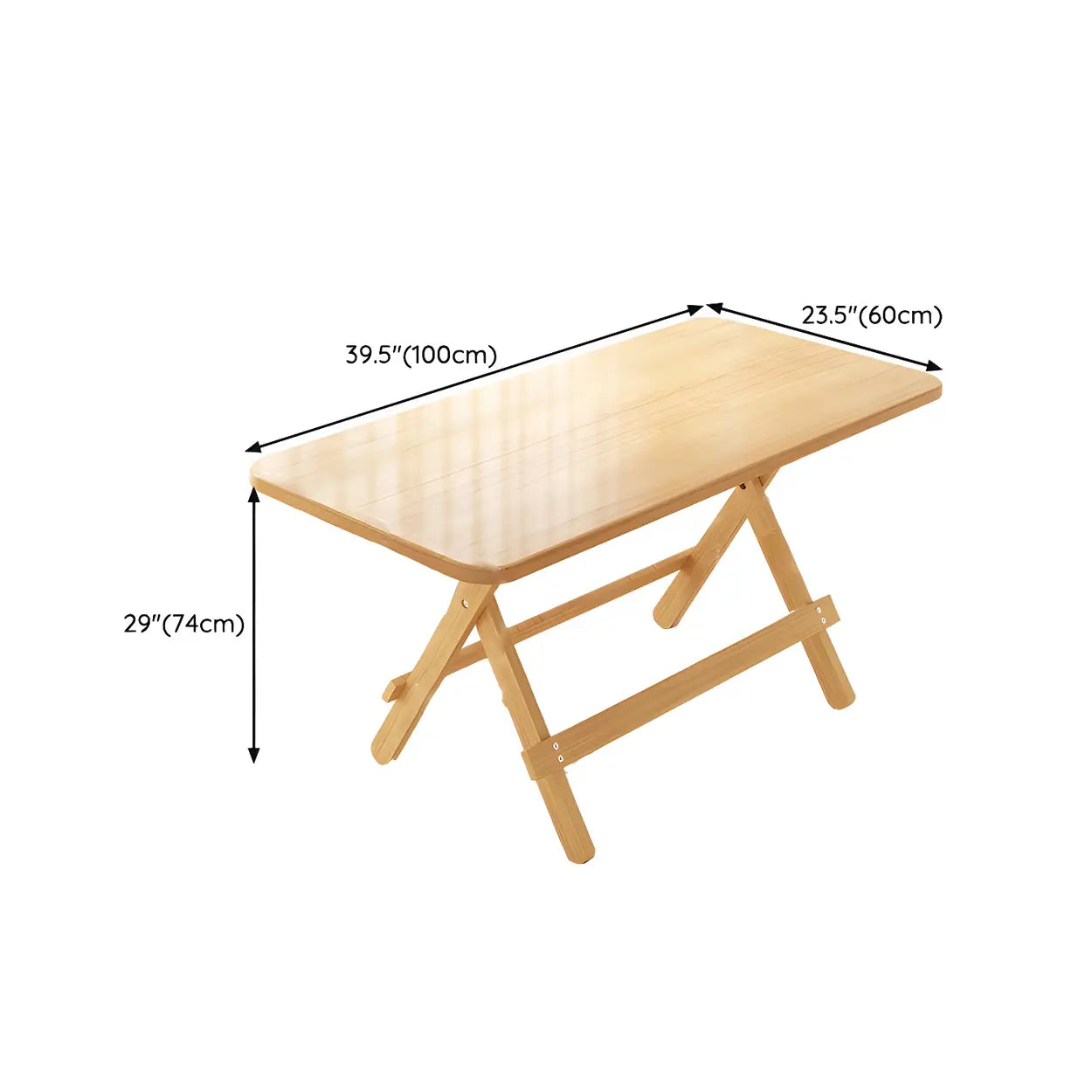 Traditional Folding Round Wood Dining Table