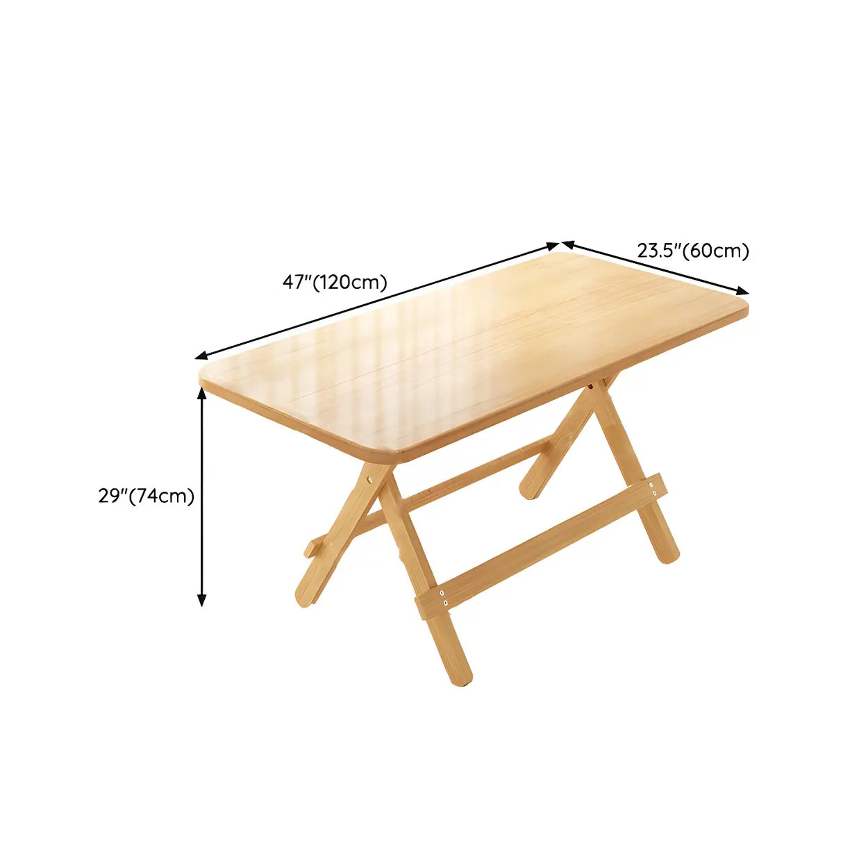 Traditional Folding Round Wood Dining Table