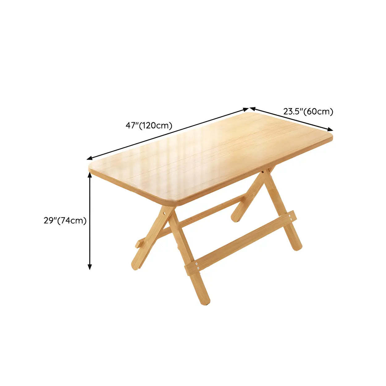Traditional Folding Round Wood Dining Table