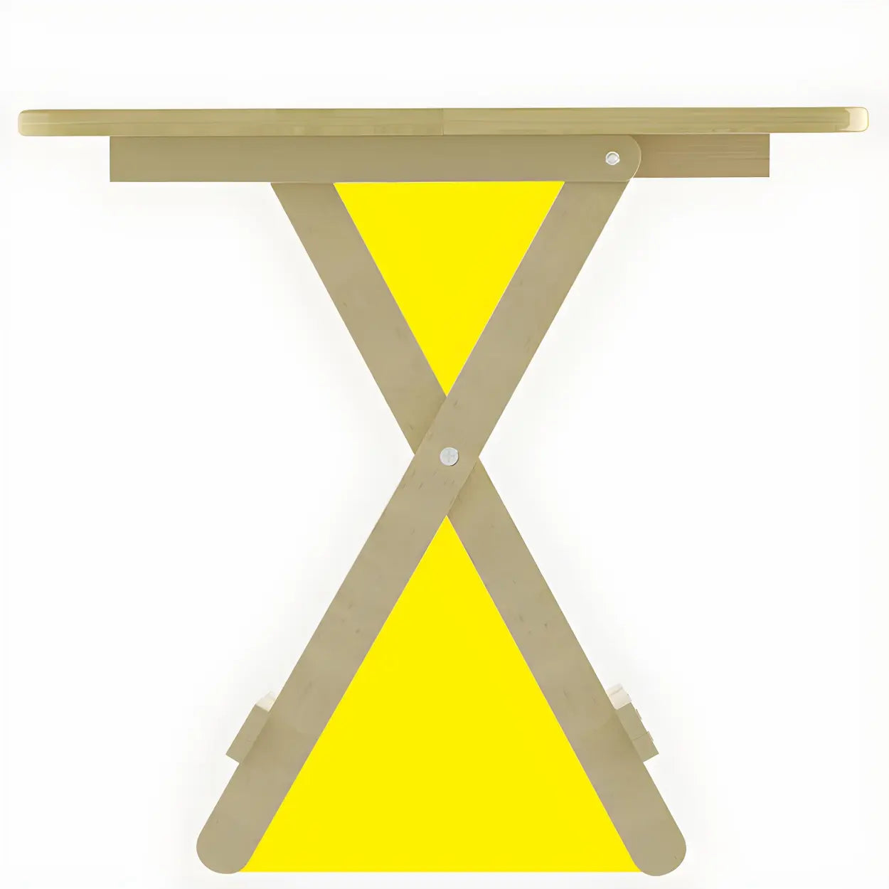 Traditional Folding Round Wood Dining Table — Square / Table Only