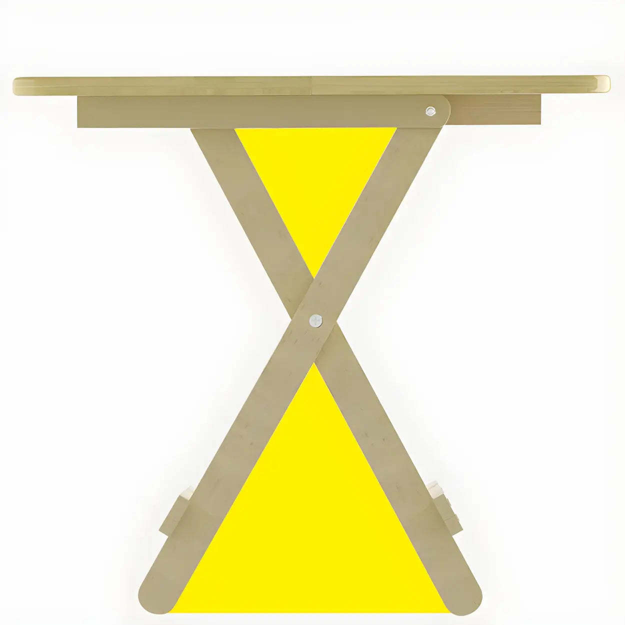 Traditional Folding Round Wood Dining Table — Square / Table Only