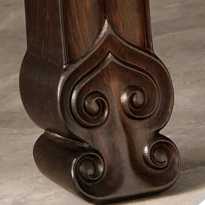 Traditional Half-Circle Espresso Entryway Table