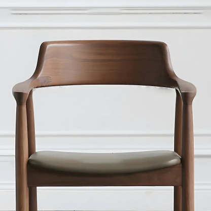 Traditional arm dining chairs & benches in wood — Walnut / Black