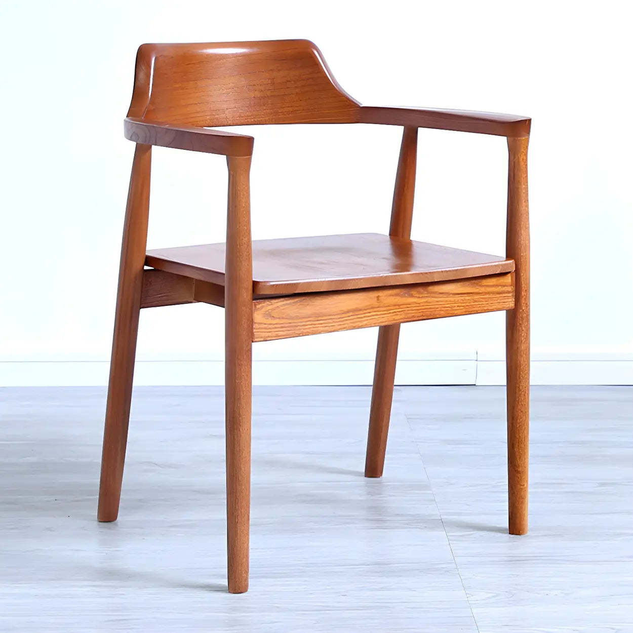 Traditional arm walnut wood dining chairs & benches, Lighom — Coffee