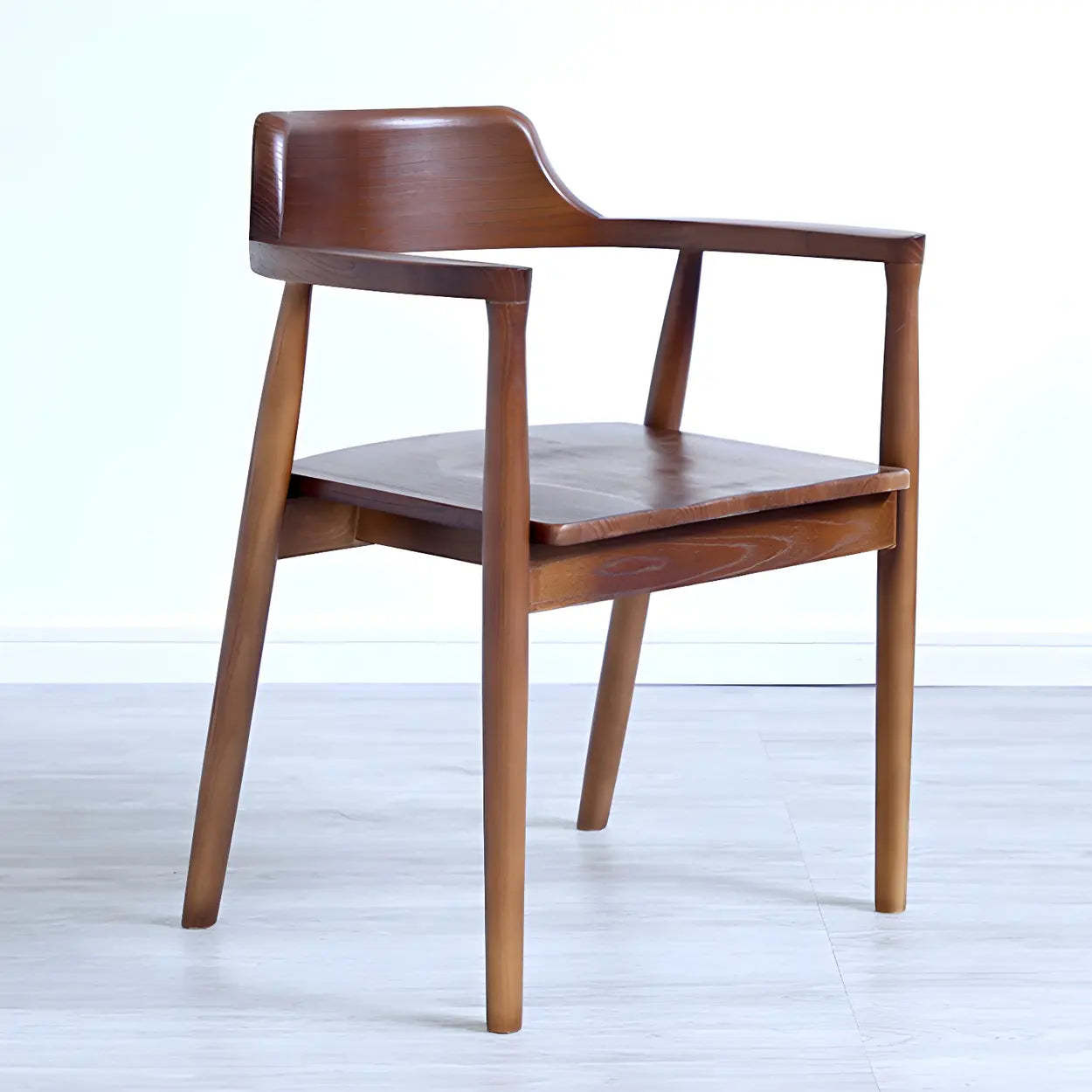 Traditional arm gray dining chairs & benches in wood leather fabric