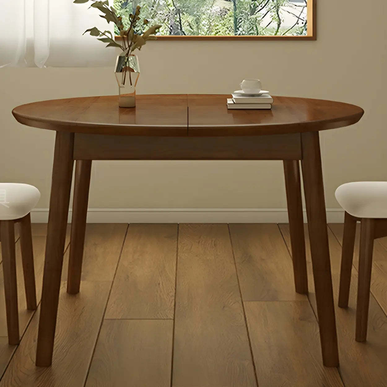 Traditional Oval Wood Dining Table