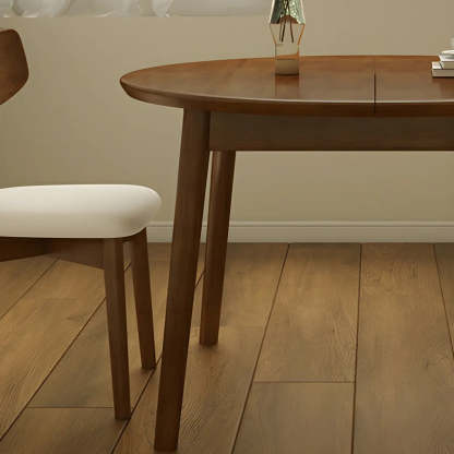 Traditional Oval Wood Dining Table — Without Chairs / Nut-Brown