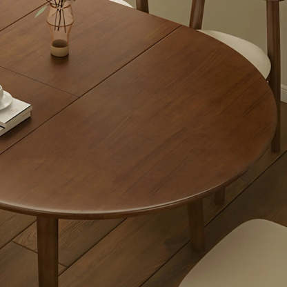Traditional Oval Wood Dining Table — Without Chairs / White