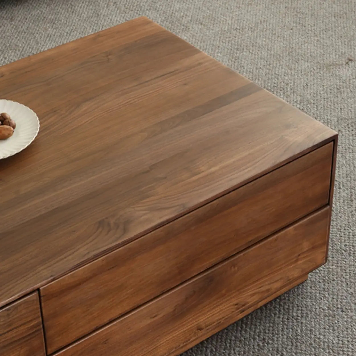 Traditional Solid Walnut Rectangular Coffee Table