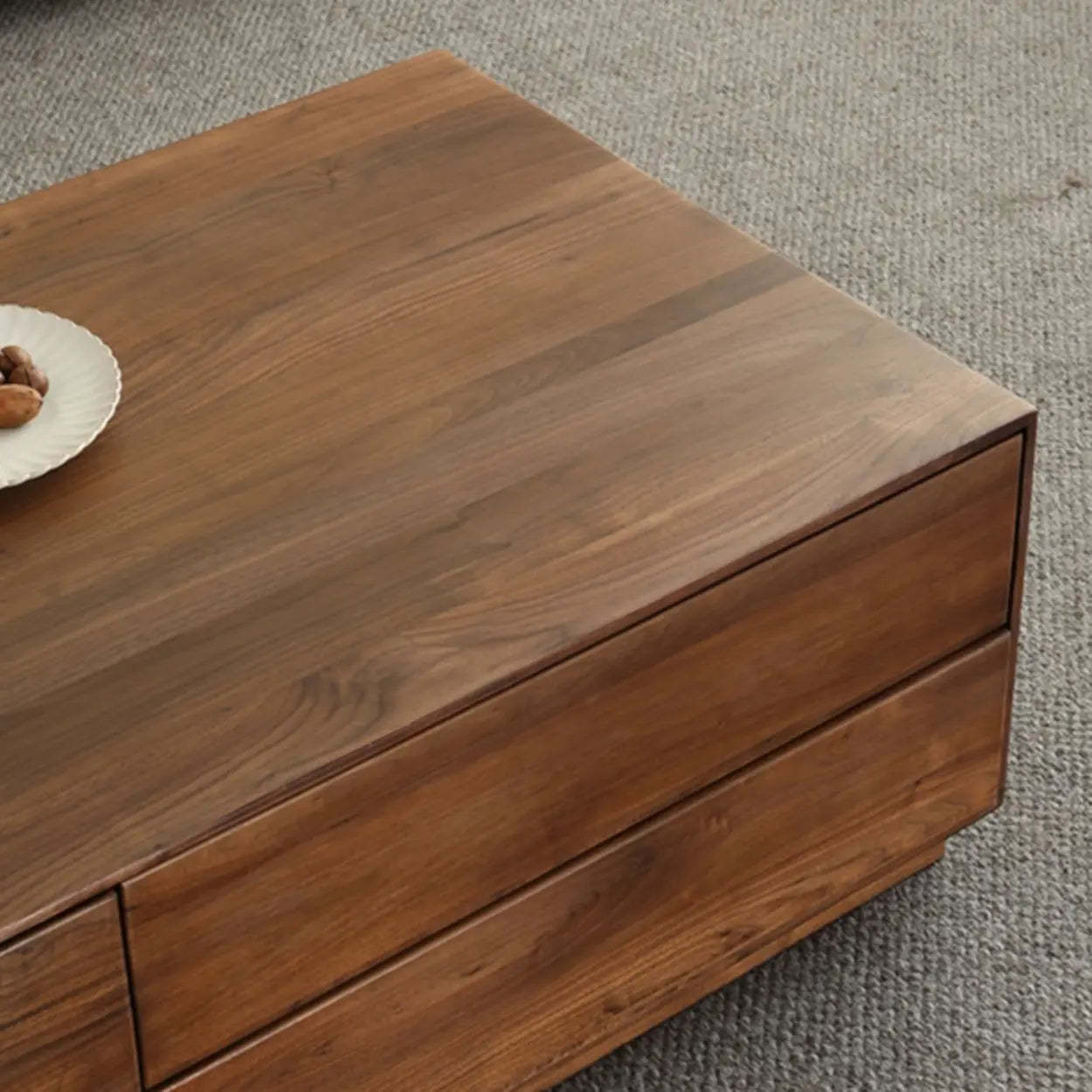 Traditional Solid Walnut Rectangular Coffee Table