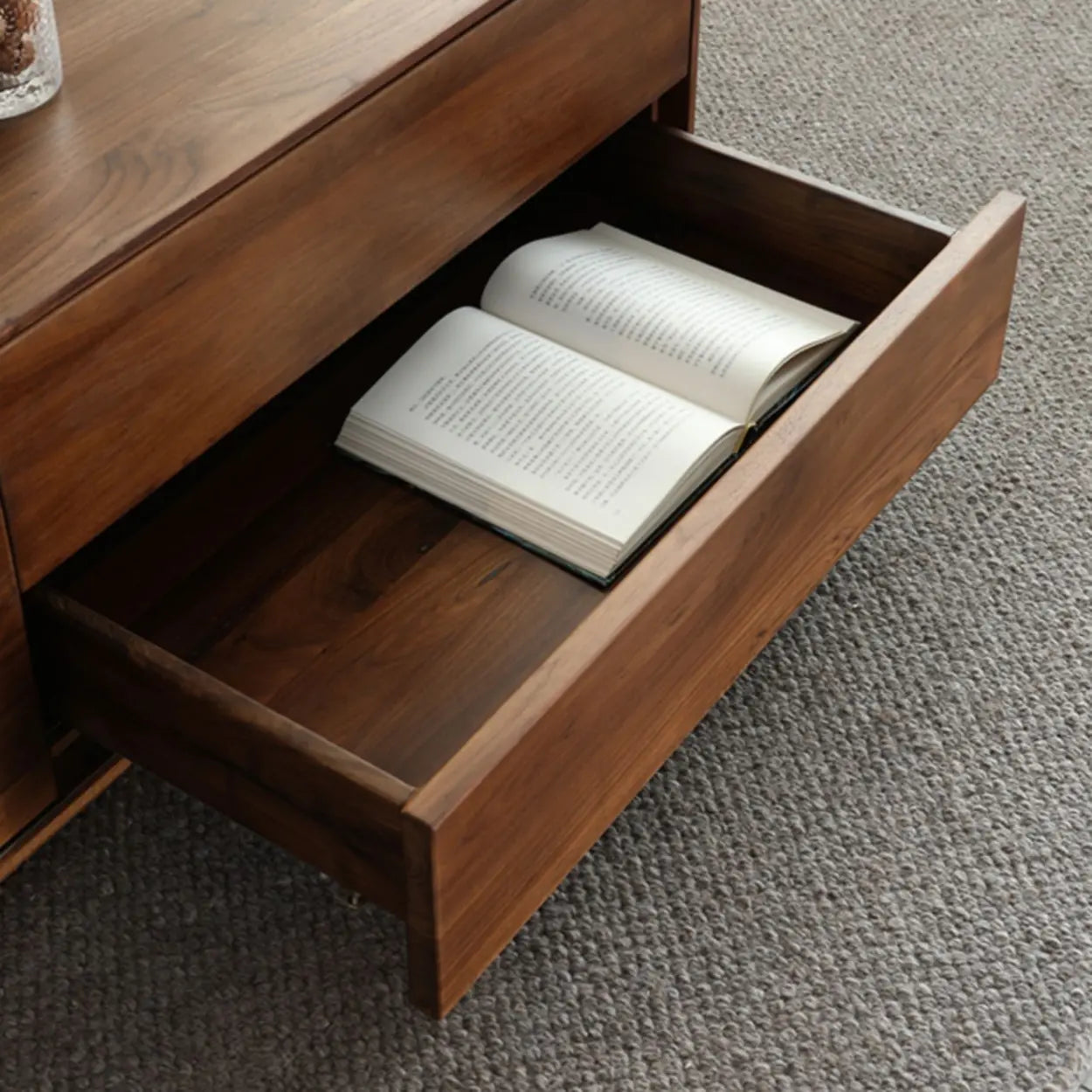 Traditional Solid Walnut Rectangular Coffee Table