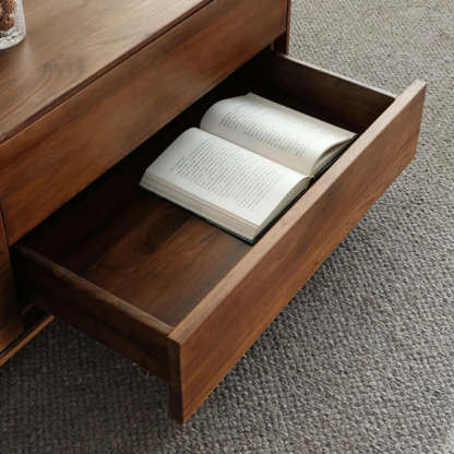 Traditional Solid Walnut Rectangular Coffee Table