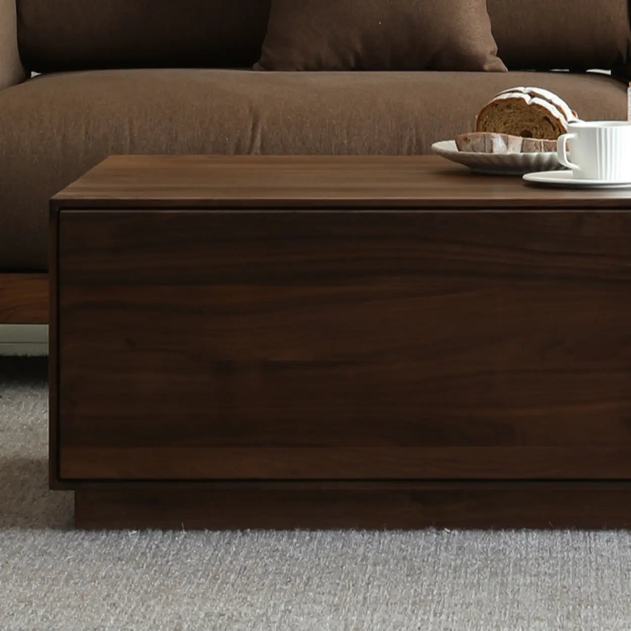 Traditional Solid Walnut Rectangular Coffee Table