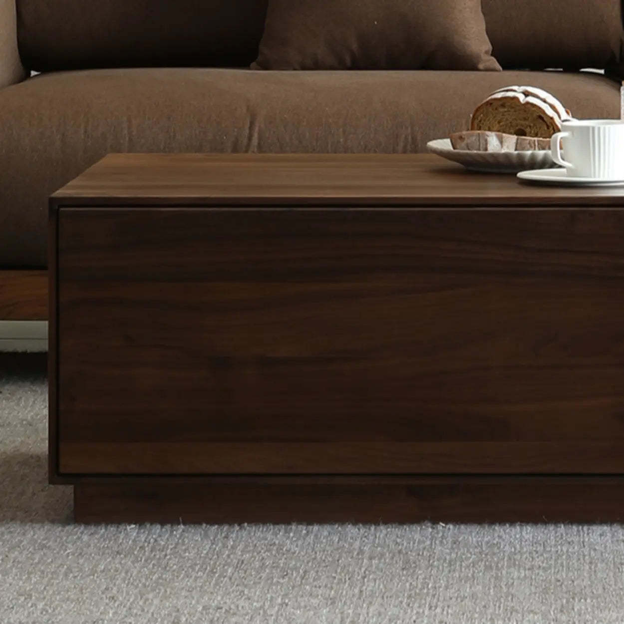 Traditional Solid Walnut Rectangular Coffee Table