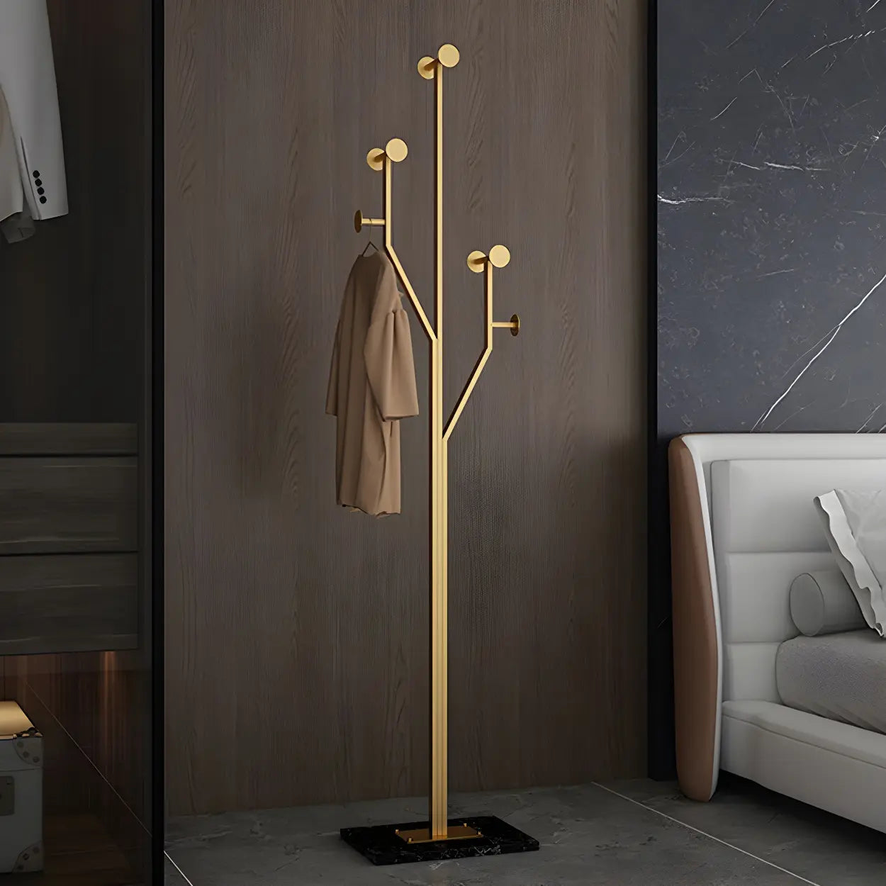 Tree-Shape Tall Freestanding Coat Rack