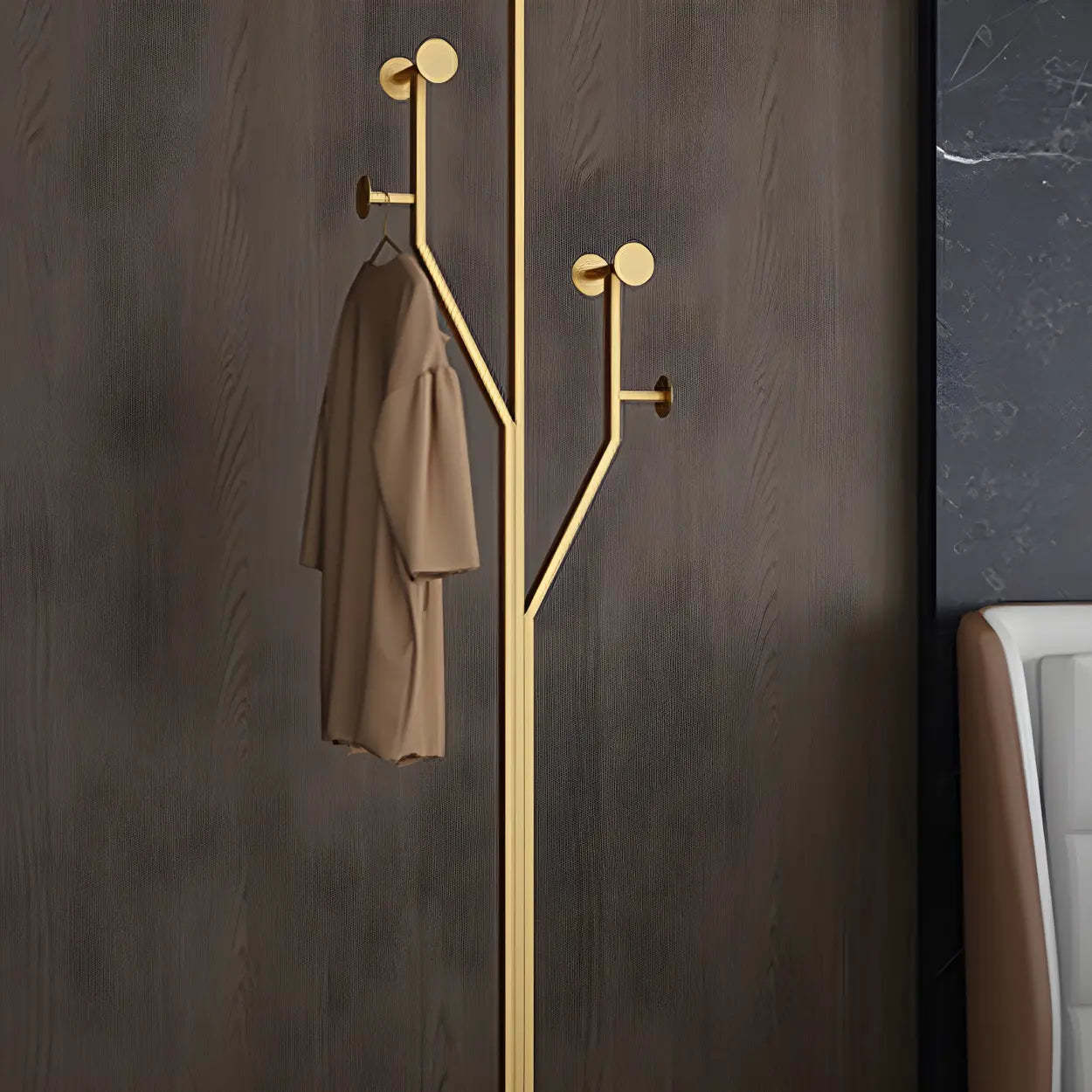 Tree-Shape Tall Freestanding Coat Rack