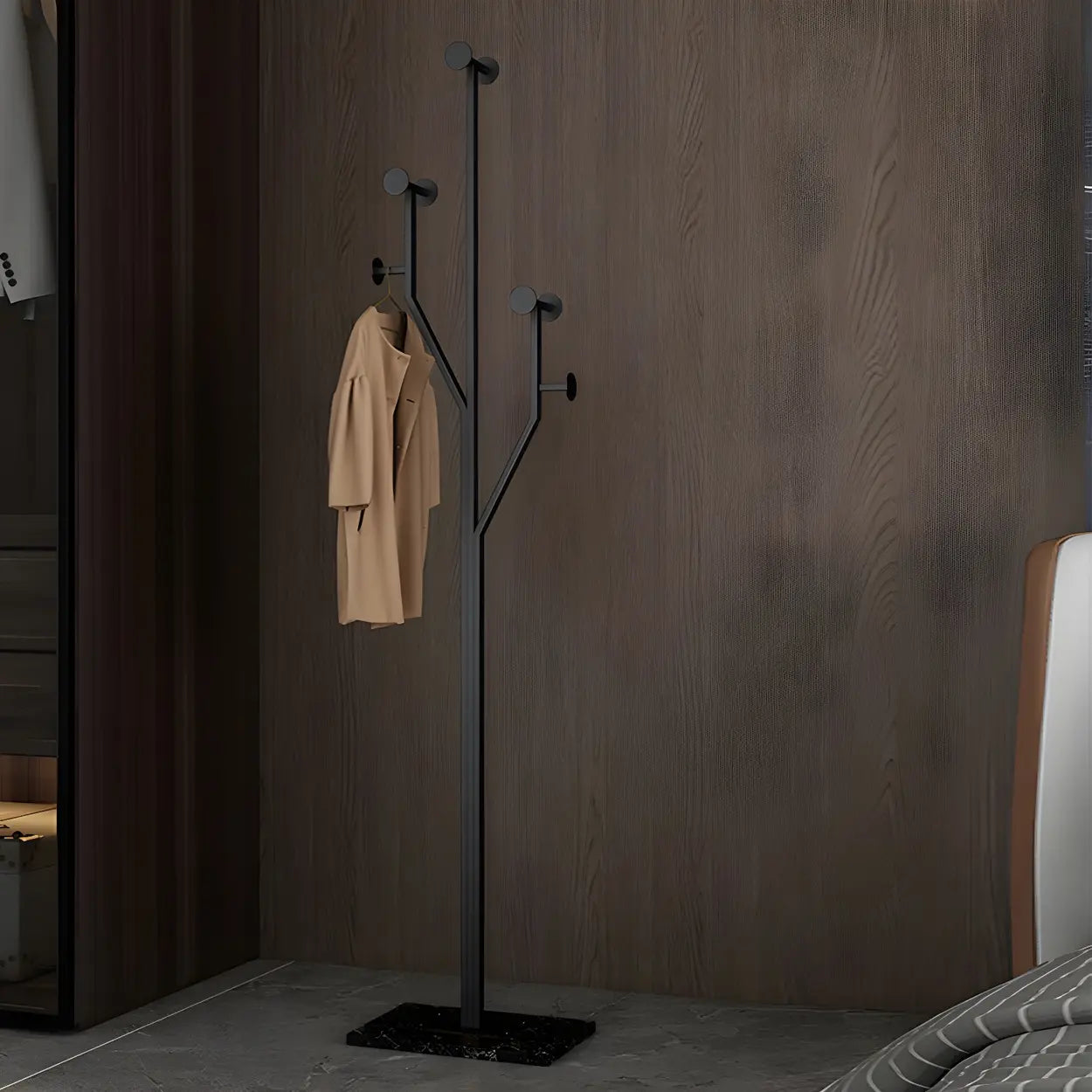 Tree-Shape Tall Freestanding Coat Rack