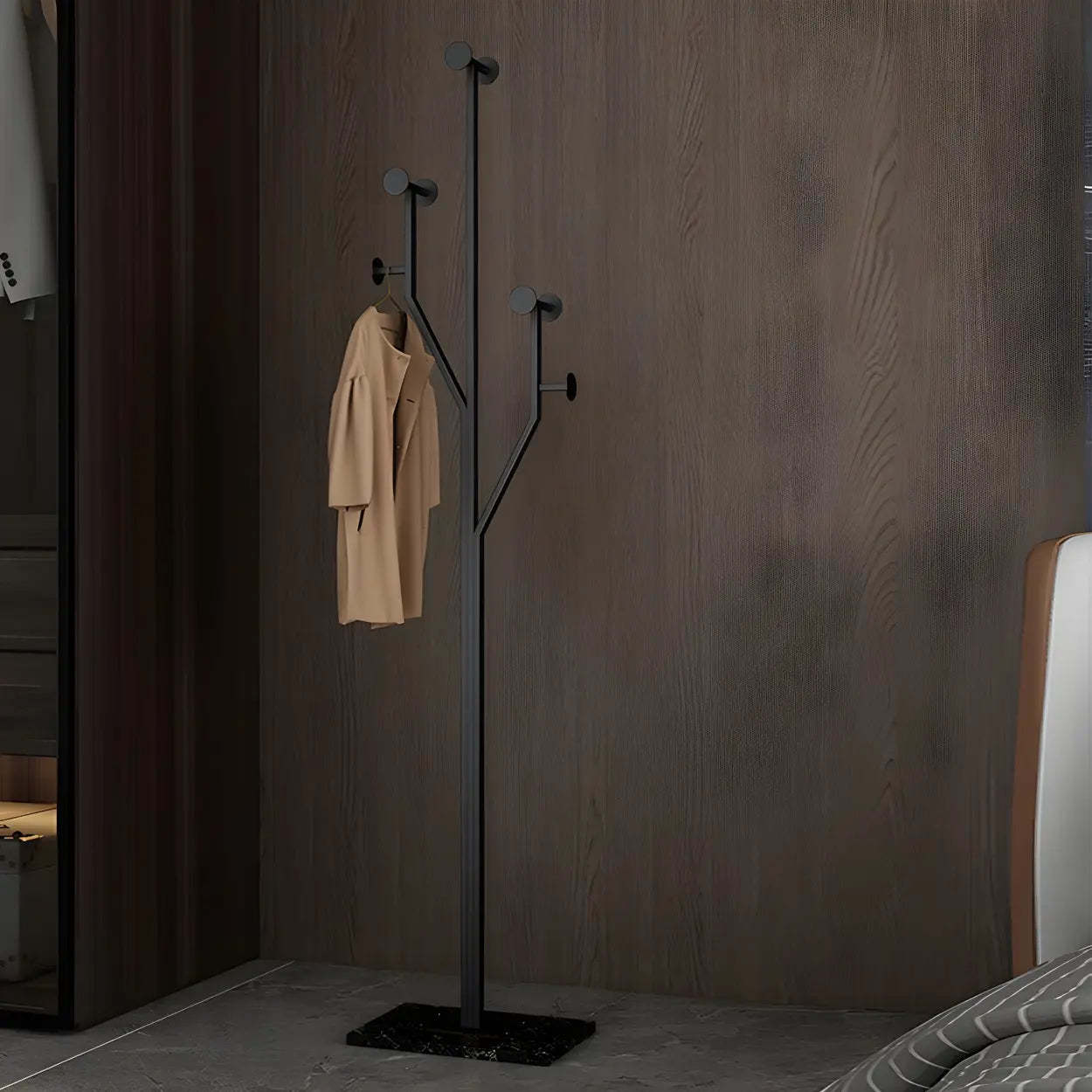Tree-Shape Tall Freestanding Coat Rack