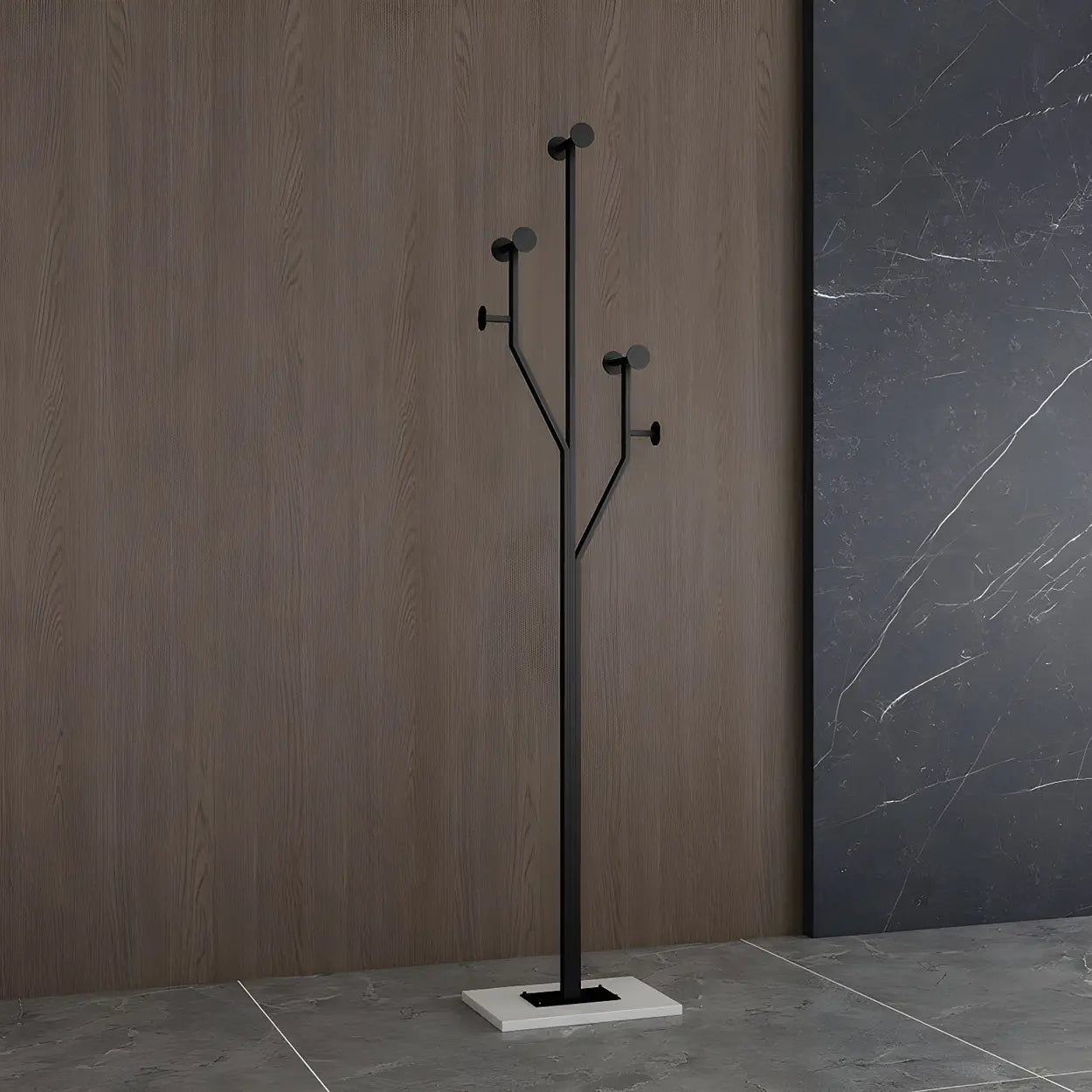 Tree-Shape Tall Freestanding Coat Rack