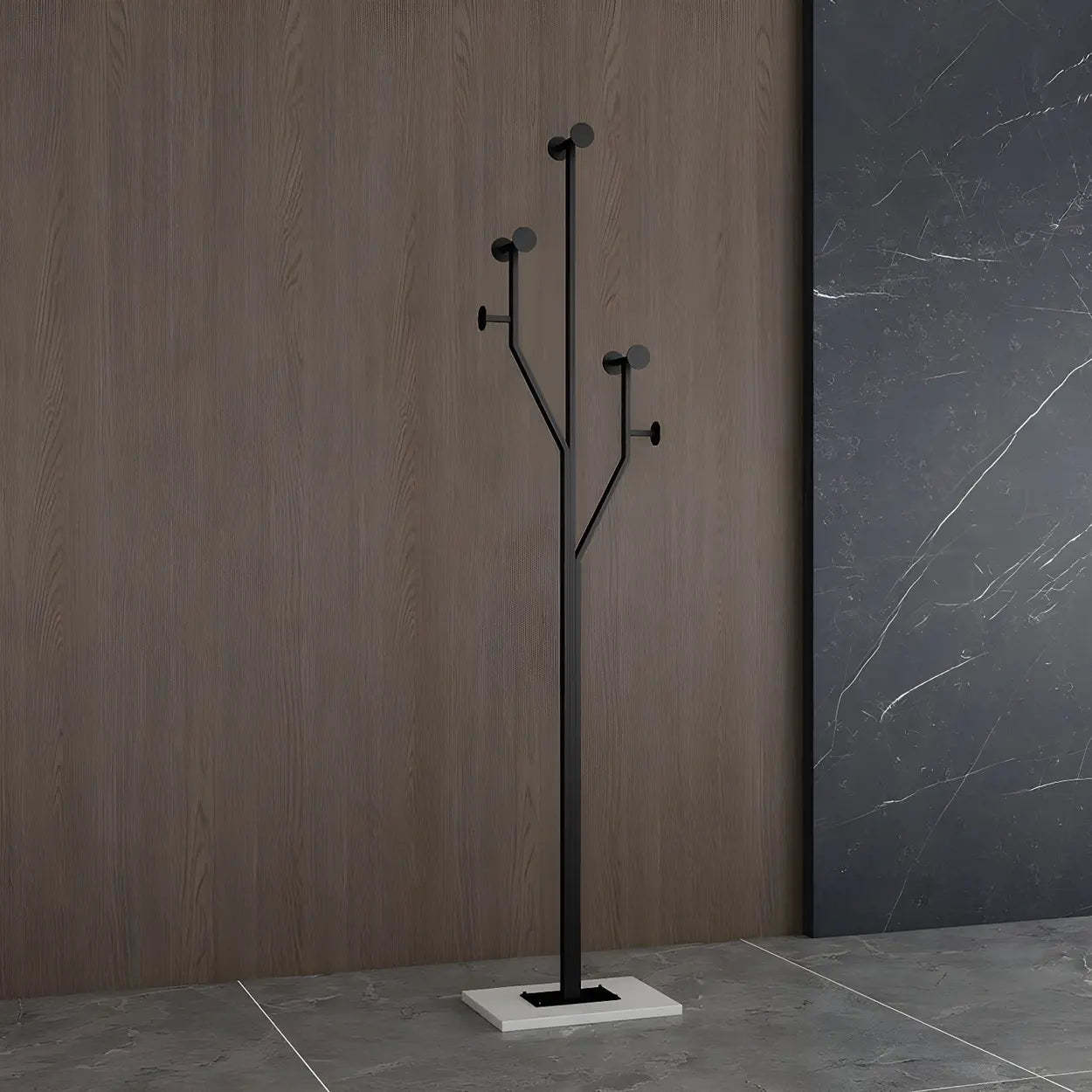 Tree-Shape Tall Freestanding Coat Rack