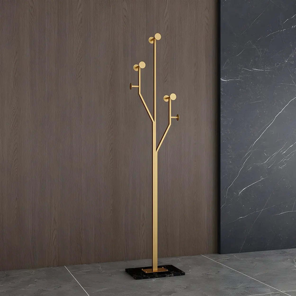 Tree-Shape Tall Freestanding Coat Rack