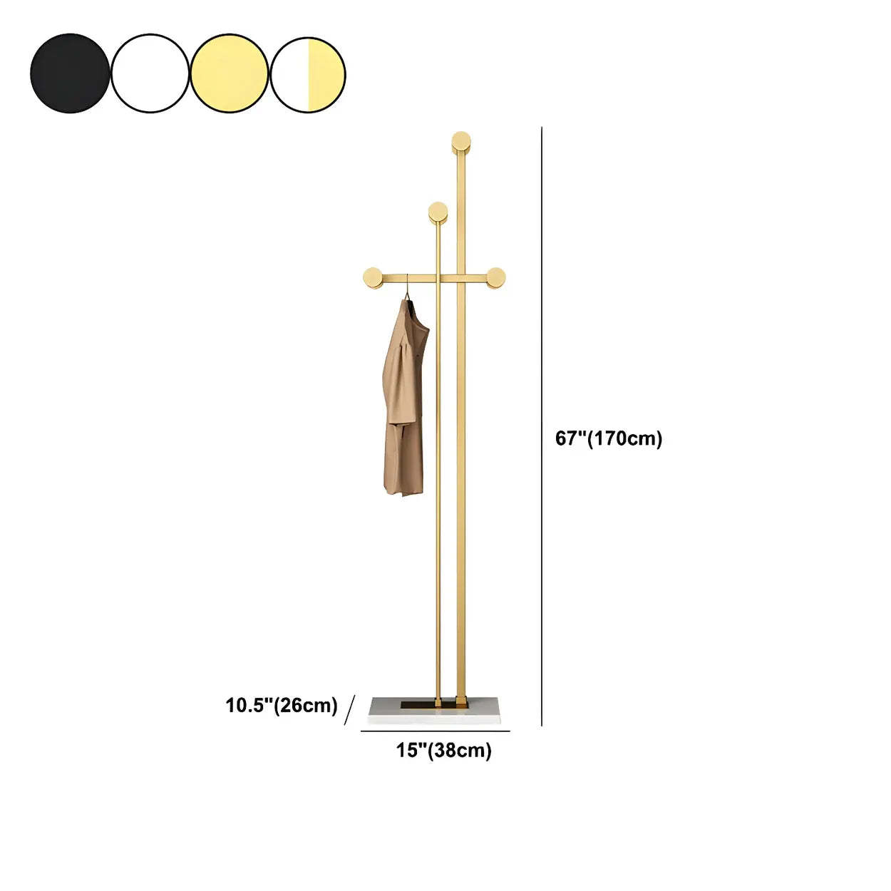 Tree-Shape Tall Freestanding Coat Rack