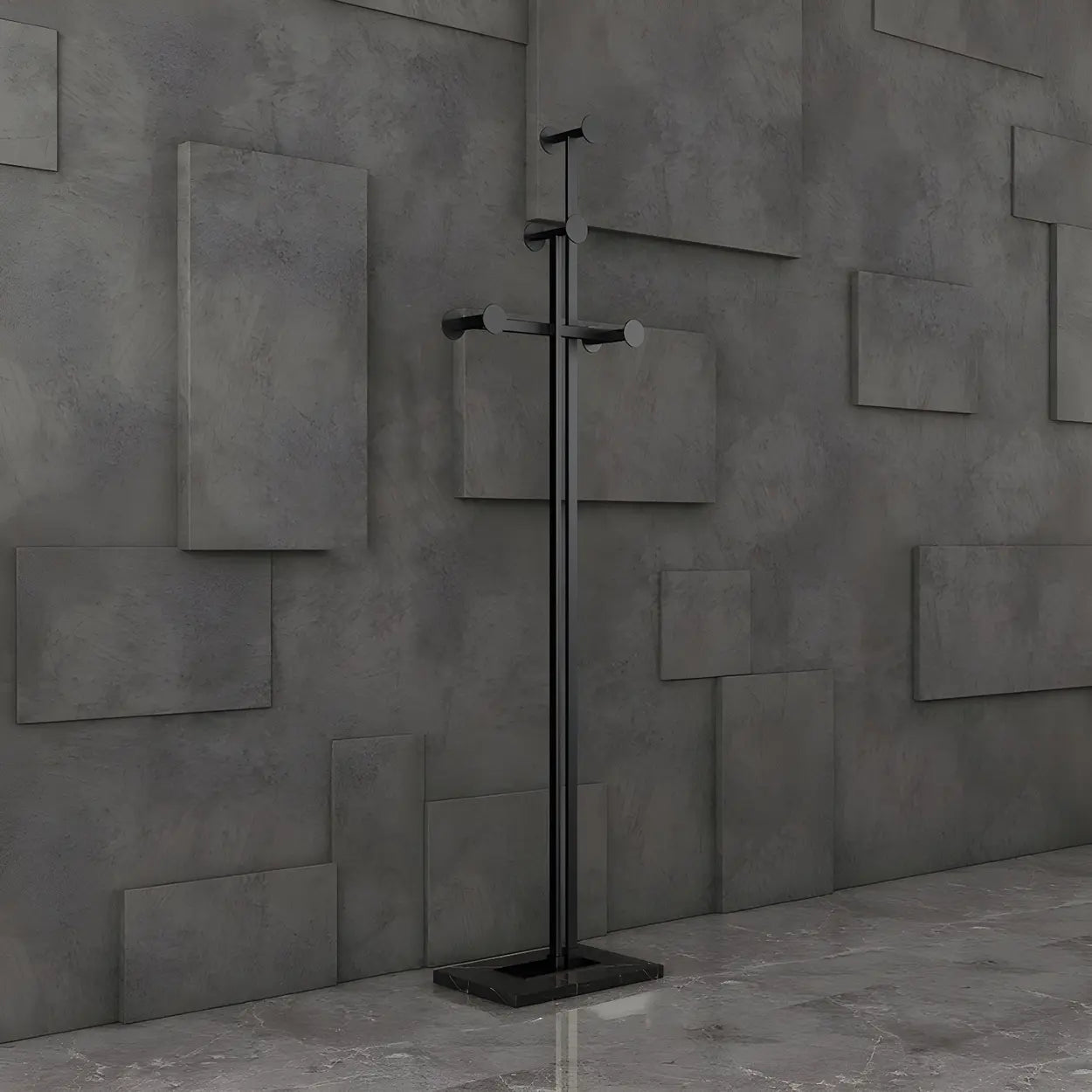 Tree-Shape Tall Freestanding Coat Rack — Gold