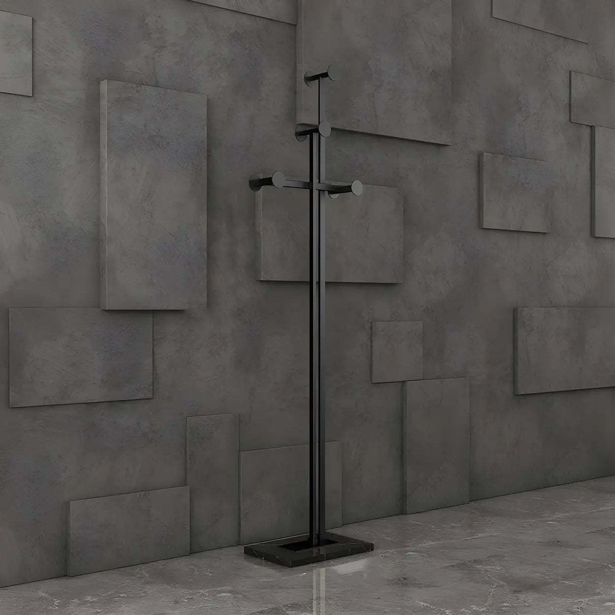Tree-Shape Tall Freestanding Coat Rack — Gold