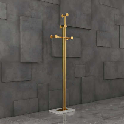 Tree-Shape Tall Freestanding Coat Rack — Black and White