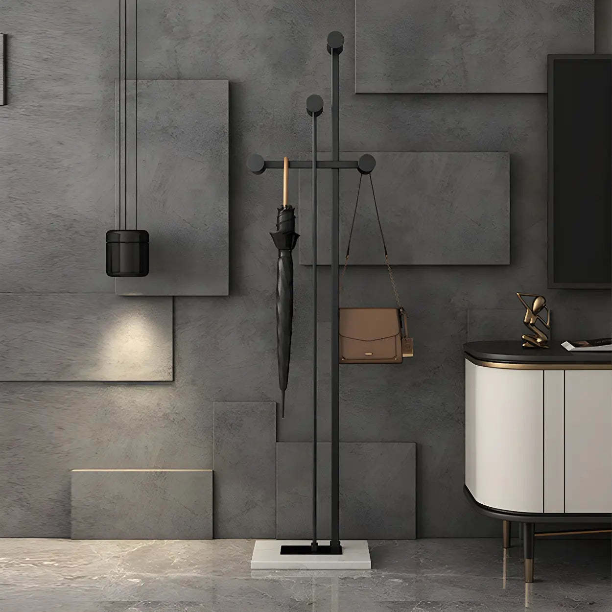 Tree-Shape Tall Freestanding Coat Rack