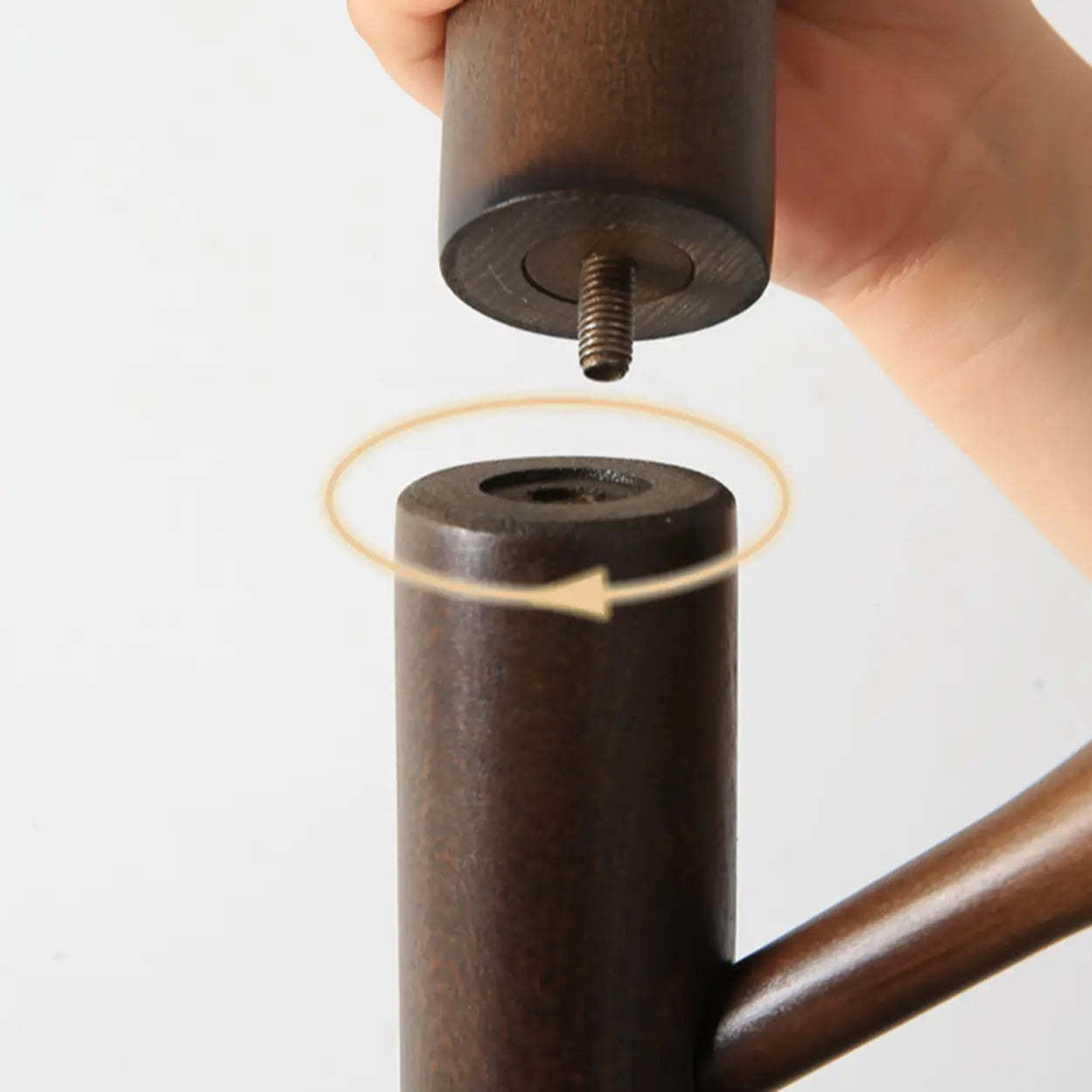 Nut-Brown Beech Wood Tree-Style Coat Rack