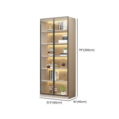 White Rectangular Glass Display Cabinet