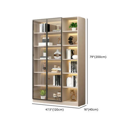 White Rectangular Glass Display Cabinet
