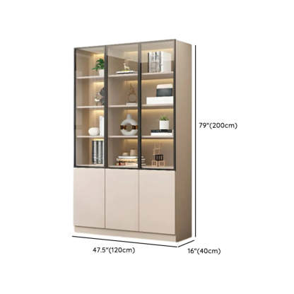 White Rectangular Glass Display Cabinet